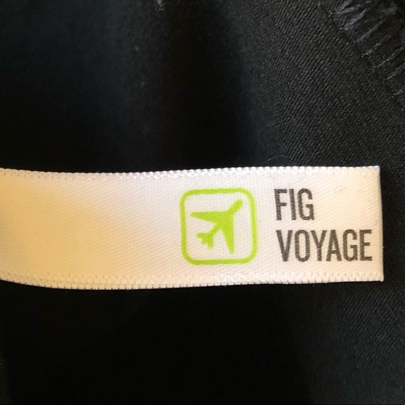 FIG Long Sleeve Faux Wrap Dress in Black Size Small - Picture 6 of 13